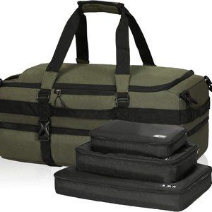 38L Travel Max Duffel Bag 20" Carry On Backpack-Duffel Hybrid Bag (Army …